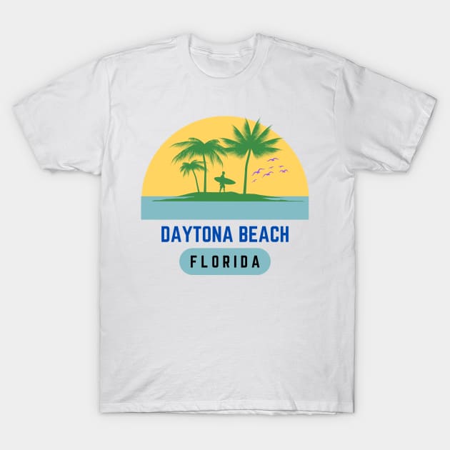 Daytona Beach Florida Sunset Vintage T-Shirt by bougieFire